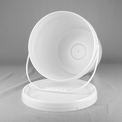 4,5 certificazione di plastica bianca di Pail With ISO9001 del secchio di plastica rotondo di gallone