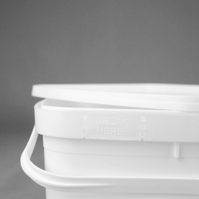 I chiari secchi di plastica da 3 litri con i coperchi quadrano il servizio del ODM dell'OEM