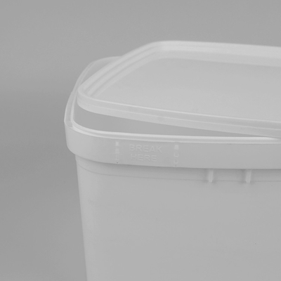 3 litri di secchio di plastica rettangolare trasparente con ISO9001