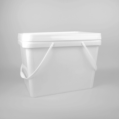 Secchio quadrato 20L bianco Pail With Lid di plastica