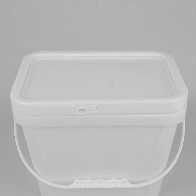 Commestibile di plastica garantito dei secchi del nero del quadrato 6L
