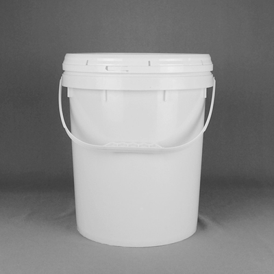22L bianco una pittura di plastica Pail With Lid di 5 secchi di plastica di gallone
