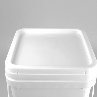 Colore bianco di plastica 20L del commestibile del secchio del quadrato