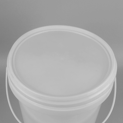 Secchio di plastica trasparente su misura con il giro 8L 10L del coperchio
