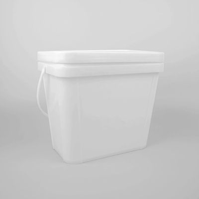 ISO9001 secchio di plastica del quadrato di gallone 6L di certificazione 1,5 per i frutti di mare