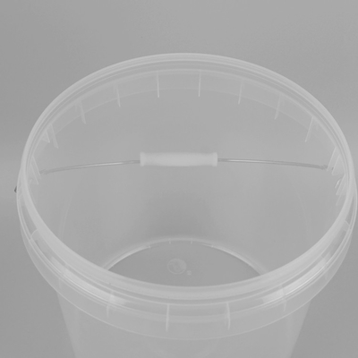 secchio di plastica di plastica trasparente del secchio 10L di 25*23*27cm con il coperchio