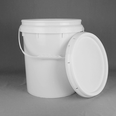 22L bianco una pittura di plastica Pail With Lid di 5 secchi di plastica di gallone
