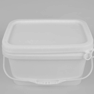 chiaro secchio di plastica quadrato del commestibile di 25*17*15.8cm con approvazione dello SGS