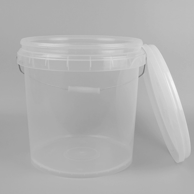 secchio di plastica di plastica trasparente del secchio 10L di 25*23*27cm con il coperchio