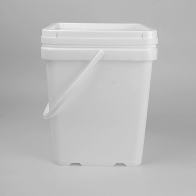 Commestibile quadrato di plastica di 18 secchi di litro Pail With Lid And Handle di plastica