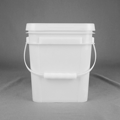 Botti di plastica quadrata bianca resistenti ai prodotti chimici con stampa IML per opzioni di stoccaggio durevoli