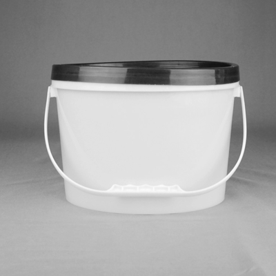 Secchio di plastica di plastica ovale libero resistente del secchio 5L di BPA con il coperchio