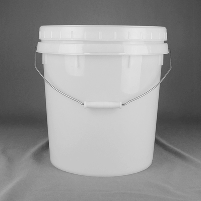 Secchio ricoprente decorativo di imballaggio di plastica con il coperchio e la maniglia