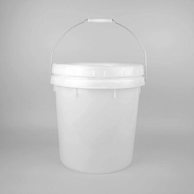 Secchio ricoprente decorativo di imballaggio di plastica con il coperchio e la maniglia
