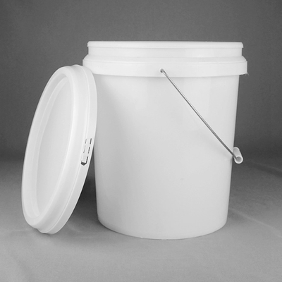 Dipinga un secchio di plastica rotondo Pail For Coating di plastica bianca da 5 galloni