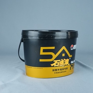lo speciale 5kg ha modellato il secchio di plastica della pittura con il coperchio e la maniglia