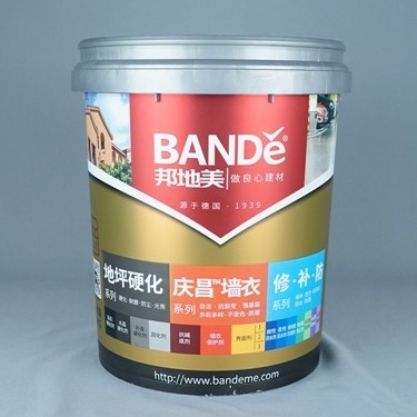 20 litri Gray Plastic Paint Bucket With versano il becco ed il coperchio