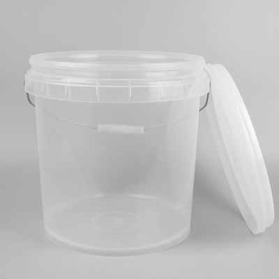 10L ha personalizzato chiaro Toy Buckets Plastic Beach Pails di plastica con i coperchi