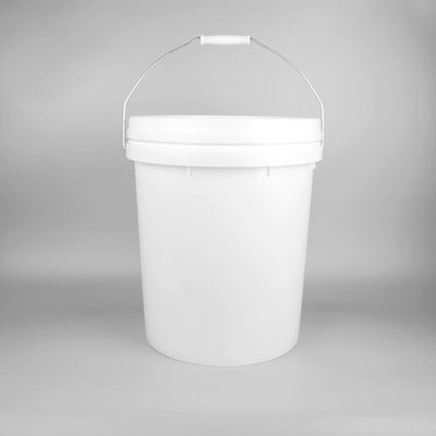 Secchio di plastica vuoto rotondo bianco della pittura da 20 litri per pittura