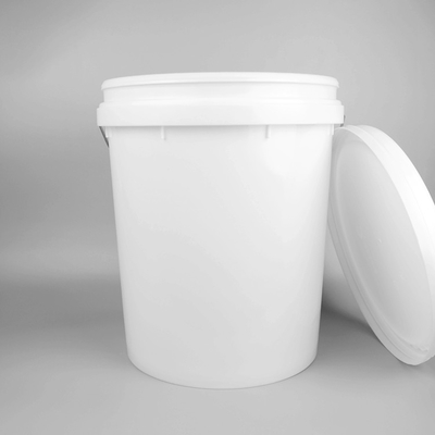 Secchio di plastica vuoto rotondo bianco della pittura da 20 litri per pittura