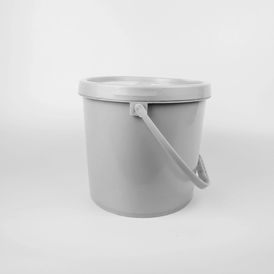 ISO9001 ha certificato il secchio di plastica ovale un secchio di plastica Gray Color da 10 litri