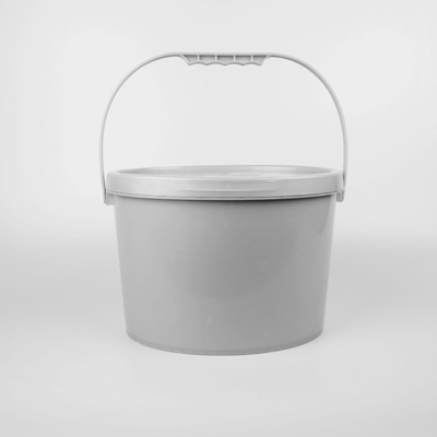 ISO9001 ha certificato il secchio di plastica ovale un secchio di plastica Gray Color da 10 litri